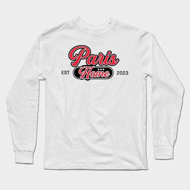 Paris home 2023 Long Sleeve T-Shirt by Thangprinting